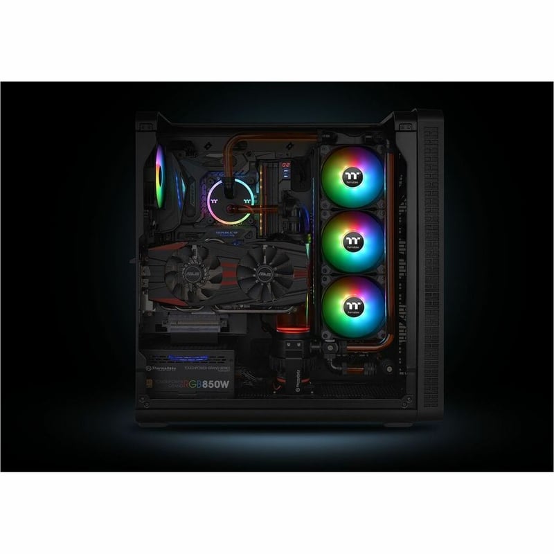 Thermaltake Pure 12 ARGB Sync Radiator Fan TT Premium Edition (3-Fan Pack) - 3 Pack - Thumbnail 3
