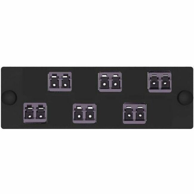 Panduit Opticom Keyed G-Violet/Non-Keyed FAP, OM4, 6 LC Duplex