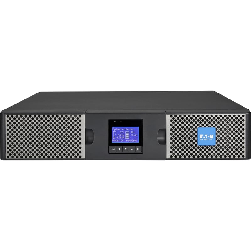 Eaton 9PX 3000VA 2700W 120V Online Double-Conversion UPS - L5-30P, 6x 5-20R, 1 L5-30R, Lithium-ion Battery, Cybersecure Network Card, 2U Rack/Tower - Thumbnail 1