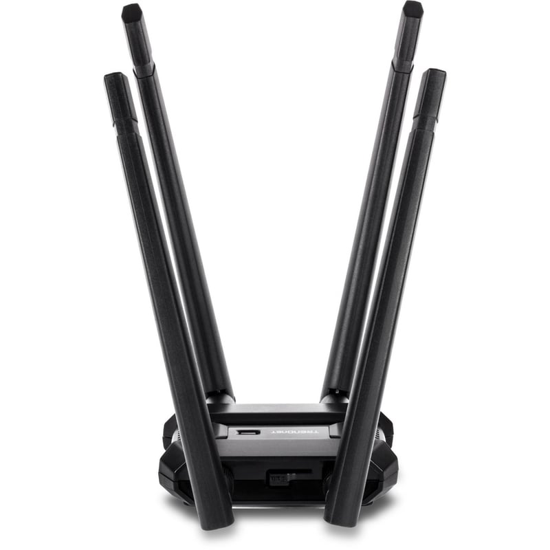 TRENDnet AC1900 High Power Dual Band Wireless USB Adapter, TEW-809UB, Stream 4K HD Video, Windows Compatible, USB 3.0 to USB Type A, Black - Thumbnail 2