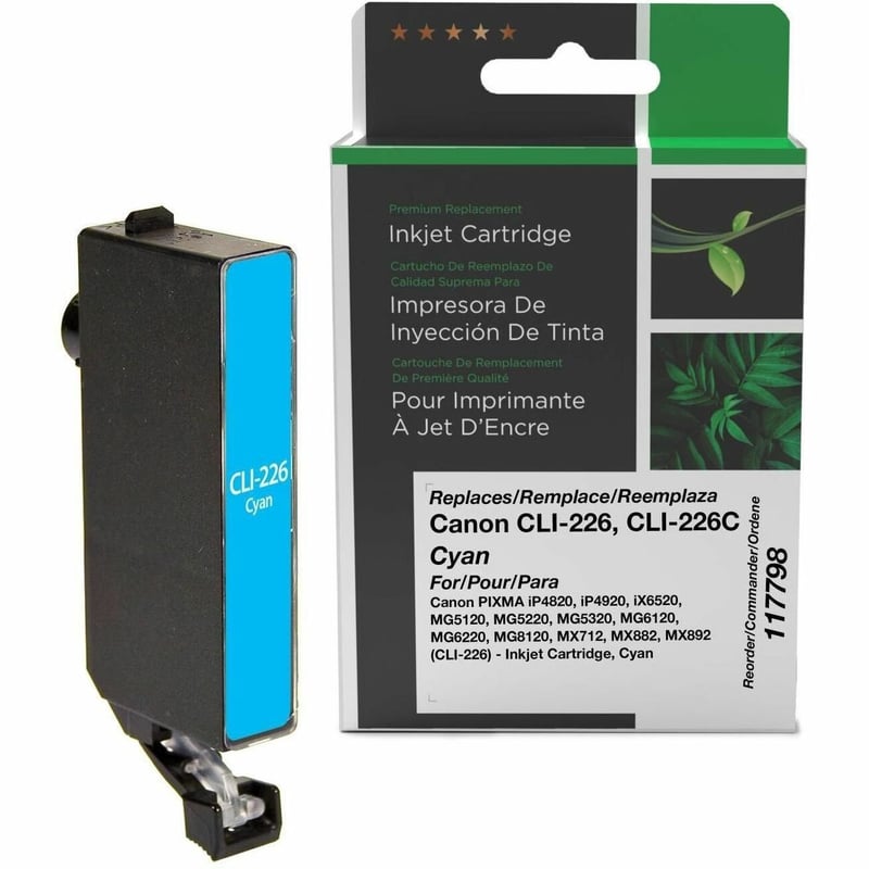 Clover Imaging Remanufactured Cyan Ink Cartridge for Canon CLI-226 (4547B001) - Thumbnail 1