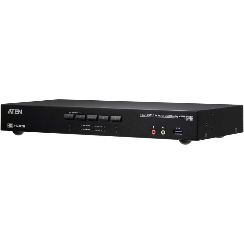 ATEN 4-Port USB 3.0 4K HDMI Dual Display KVMP Switch - Thumbnail 1