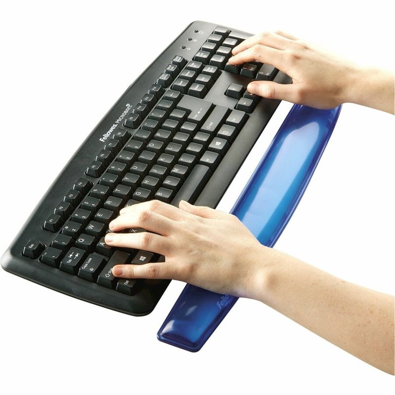 Fellowes Gel Wrist Rest - Crystals, Blue - Thumbnail 3