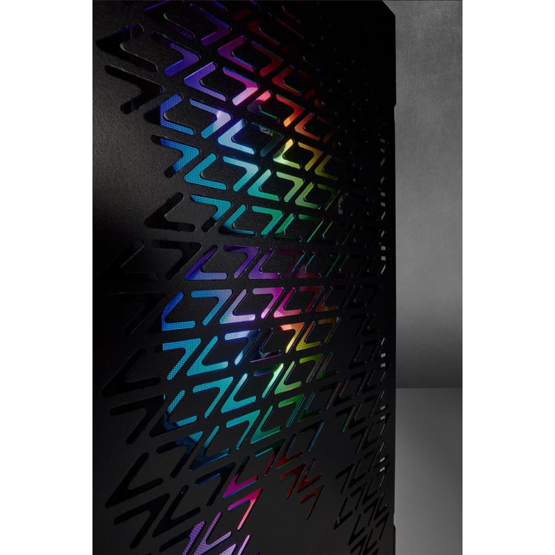 Corsair iCUE 220T RGB Airflow Tempered Glass Mid-Tower Smart Case - Black - Thumbnail 3