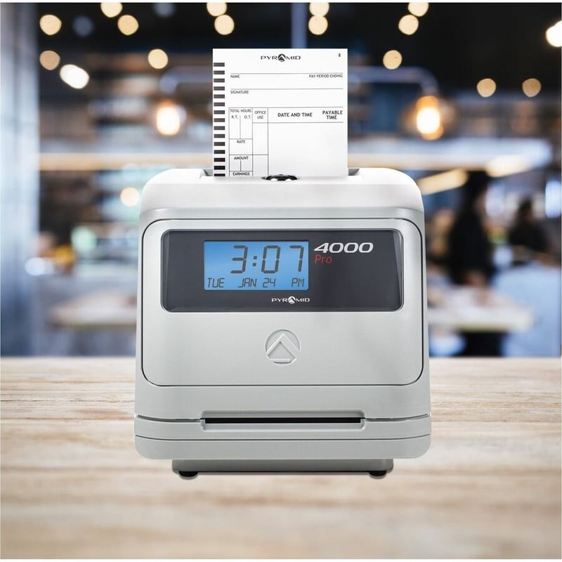 Pyramid 4000 Auto Totaling Time Clock - Thumbnail 2