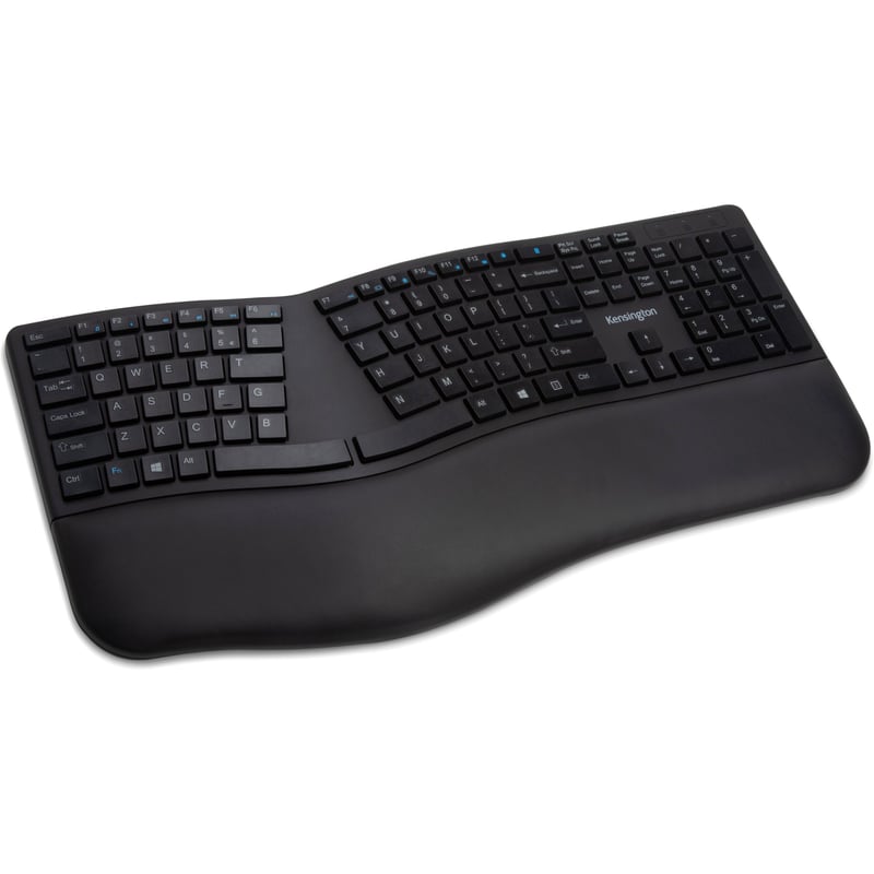 Kensington Pro Fit Ergo Wireless Keyboard-Black - Thumbnail 1