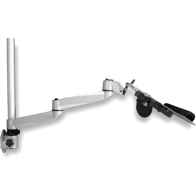 StarTech.com Wall Mount Workstation - Foldable Ergonomic Standing Desk - Height Adjustable Dual 30" VESA Monitor Arm & Keyboard/Mouse Tray - Thumbnail 2