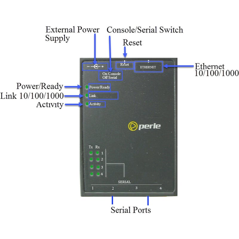 Perle IOLAN SDS4T GR Secure Device Server - Thumbnail 4