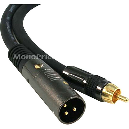 XLR MALE TO RCA MALE 16AWG CABLE 25FT - Thumbnail 2