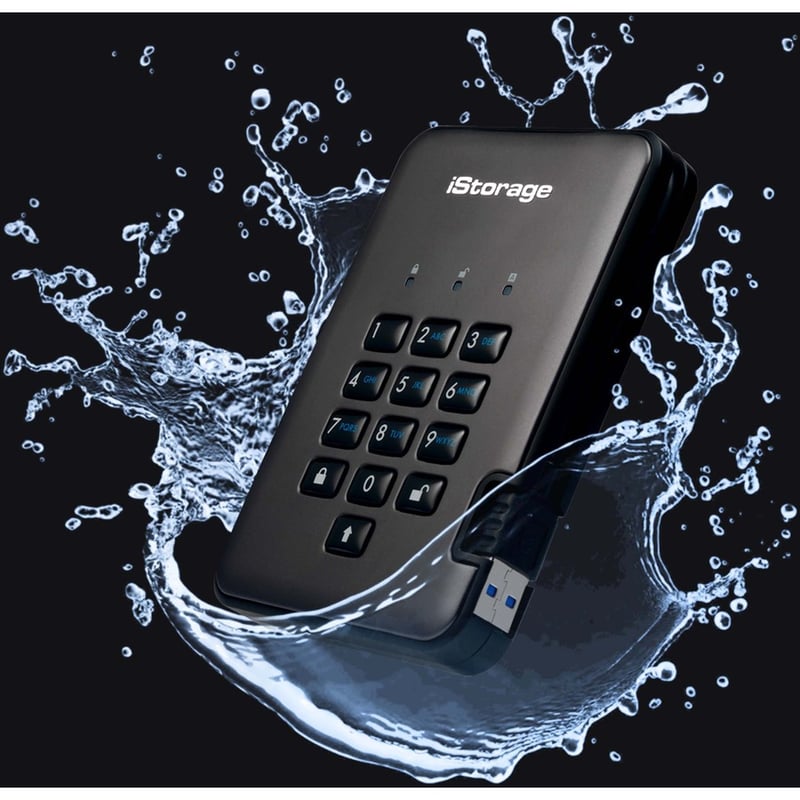 iStorage diskAshur PRO2 HDD 2 TB | Secure Hard Drive | PIN protected | NCSC CPA | FIPS 140-2 Level 2/3 Certified | NLNCSA BSPA and NATO Restricted Level Certified | Incorporated Common Criteria EAL 5+ | Dust/Water Resistant
