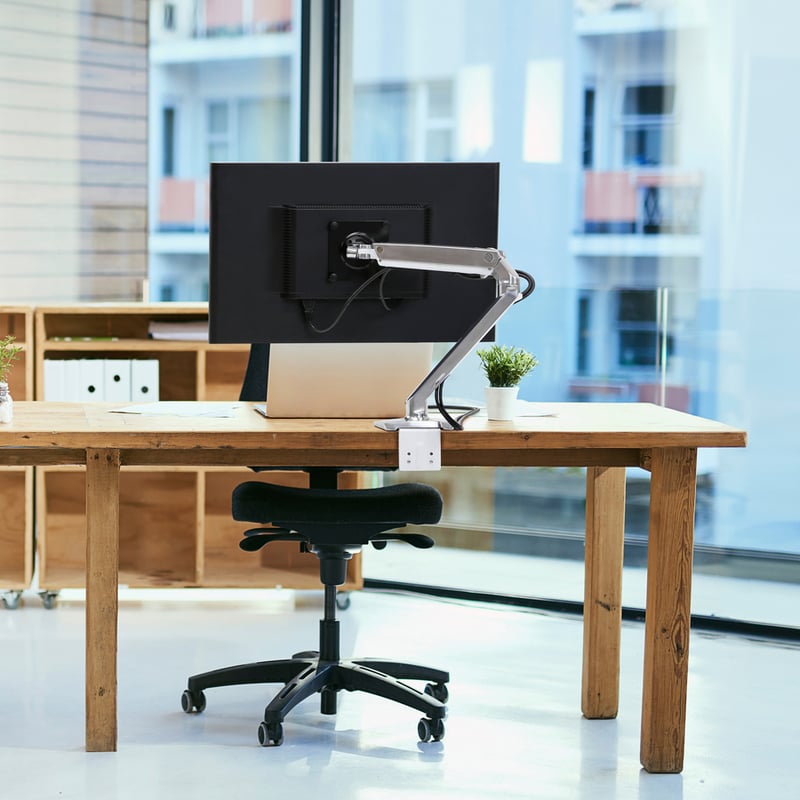Ergotron Desk Mount for LCD Monitor - White - Thumbnail 4