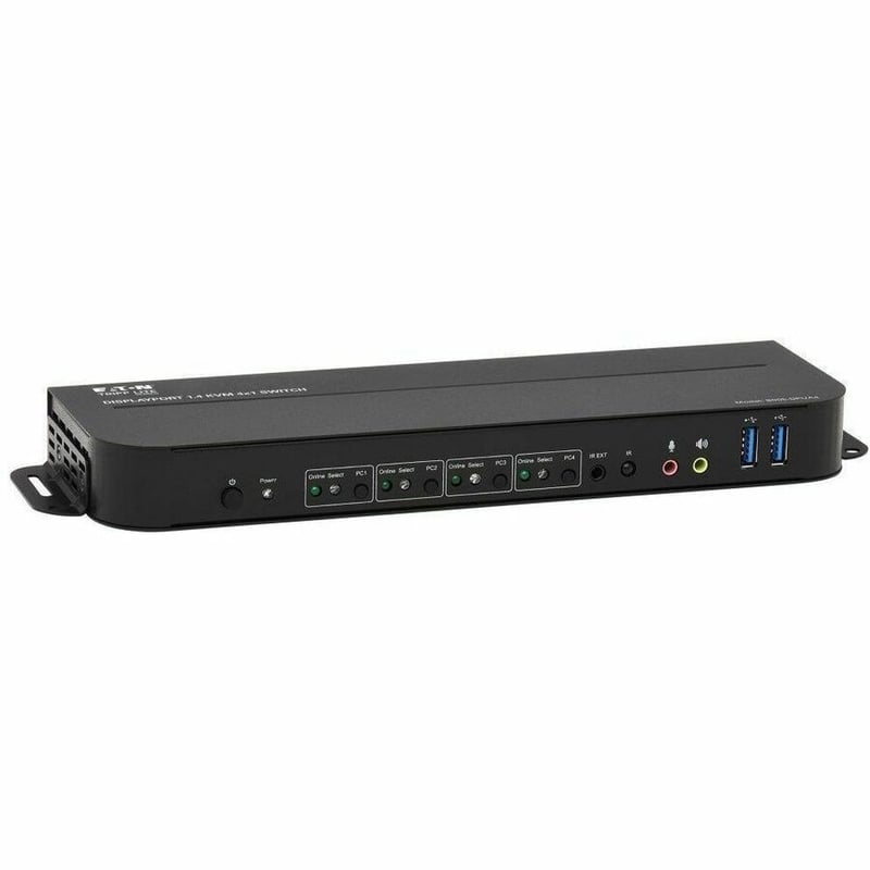 Tripp Lite by Eaton 4-Port DisplayPort/USB KVM Switch - 4K 60 Hz HDR HDCP 2.2 IR DP 1.4 USB Sharing