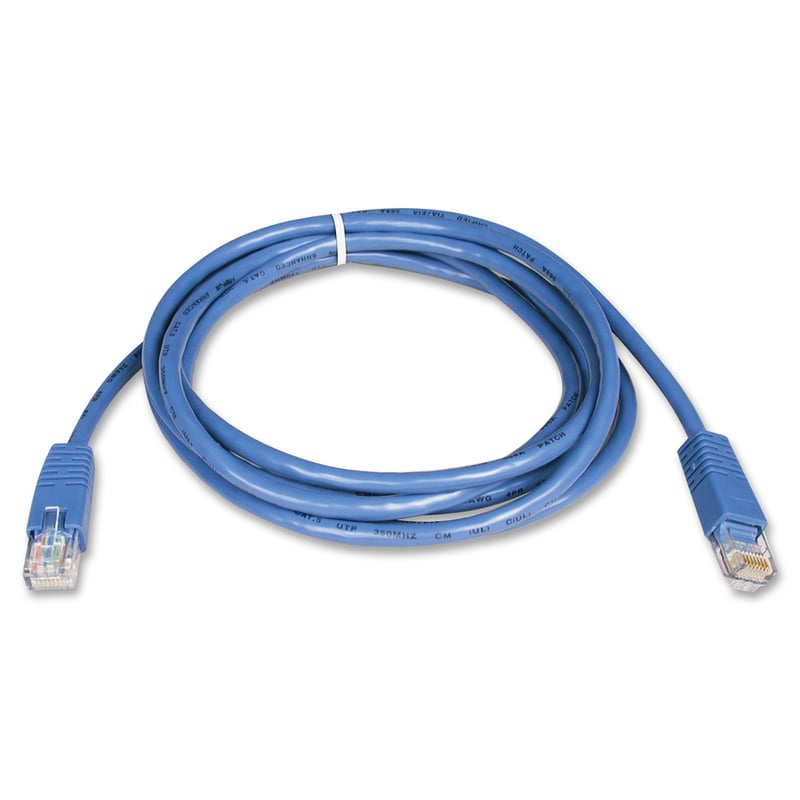 Eaton Tripp Lite Series Cat5e 350 MHz Molded (UTP) Ethernet Cable (RJ45 M/M), PoE - Blue, 2 ft. (0.61 m) - Thumbnail 3