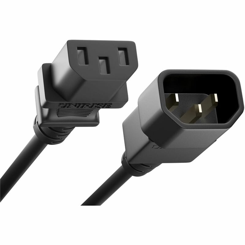 POWER CORD C13 TO C14, 13A, 06FT, BLACK, IEC C13 TO IEC C14 EXTENSION CABLE, RAT - Thumbnail 2