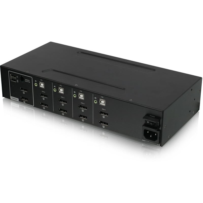 IOGEAR 4-Port Dual View DisplayPort/HDMI Secure KVM Switch w/Audio - Thumbnail 3