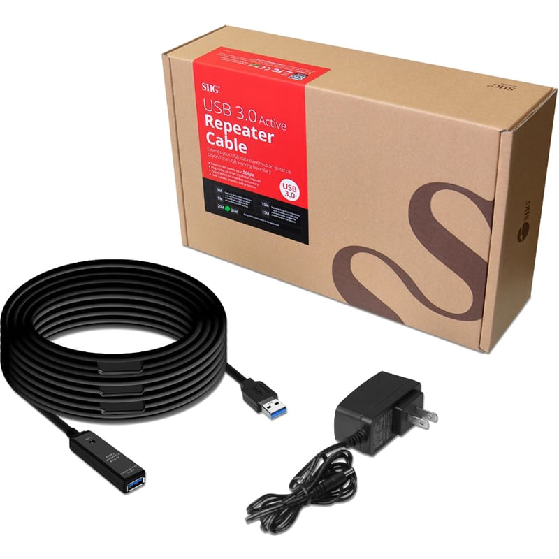 SIIG USB 3.0 Active Repeater Cable - 25M - Thumbnail 2