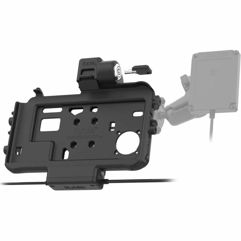 RAM Mounts Low-Profile Locking Power + Dual USB Dock for Tab Active3 - Thumbnail 3
