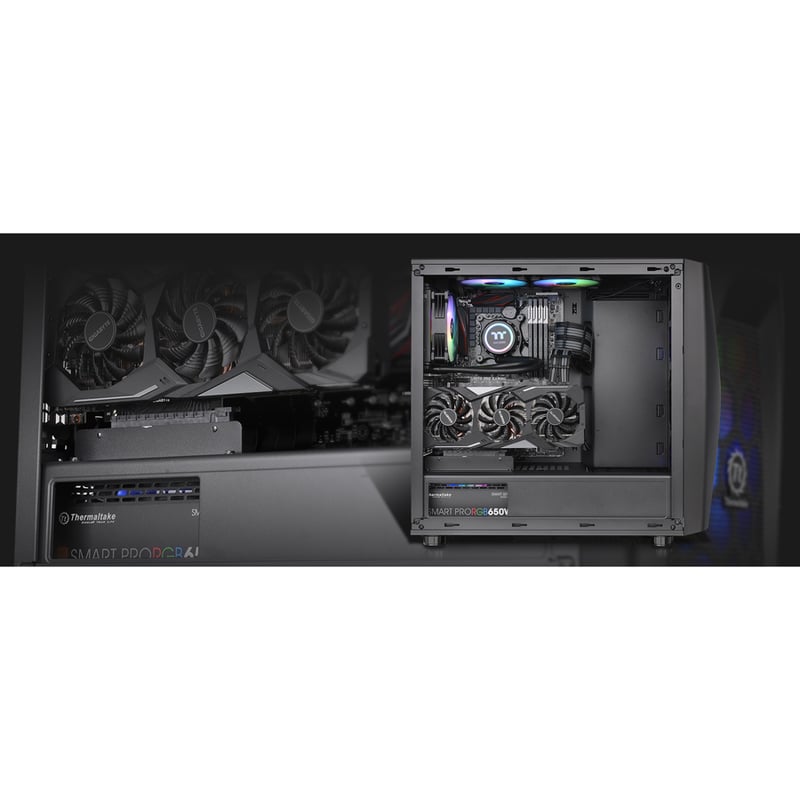 Thermaltake Commander C34 TG ARGB Computer Case with Windowed Side Panel - Thumbnail 3