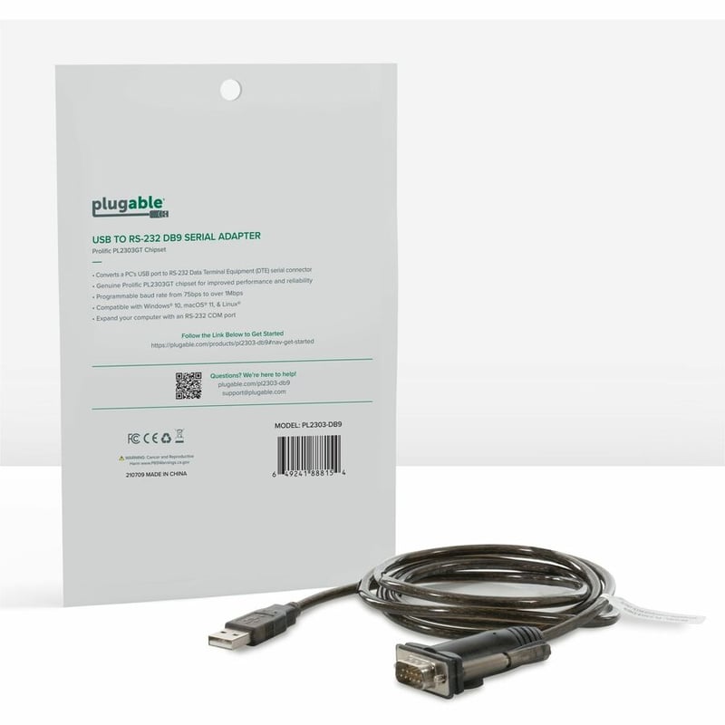 Plugable USB to Serial Adapter Compatible with Windows, Mac, Linux - Thumbnail 4