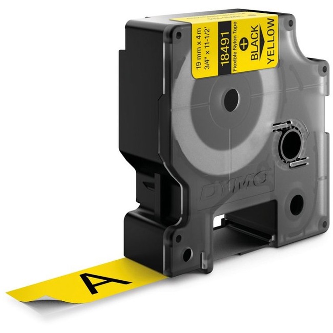 RHINO 3/4IN X 11.5FT, YELLOW FLEXIBLE NYLON LABELS - Thumbnail 1