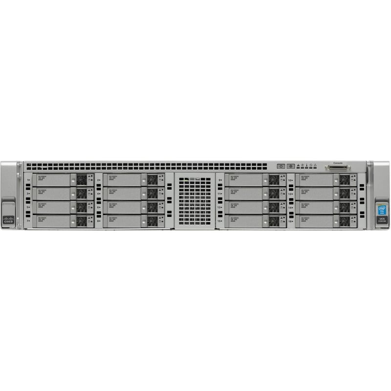 Cisco C240 M4 2U Rack Server - 2 x Intel Xeon E5-2660 v4 2 GHz - 64 GB RAM - 12Gb/s SAS Controller - Thumbnail 2