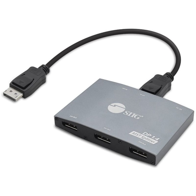 SIIG 1x3 DisplayPort 1.4 to DisplayPort MST Splitter - Thumbnail 1