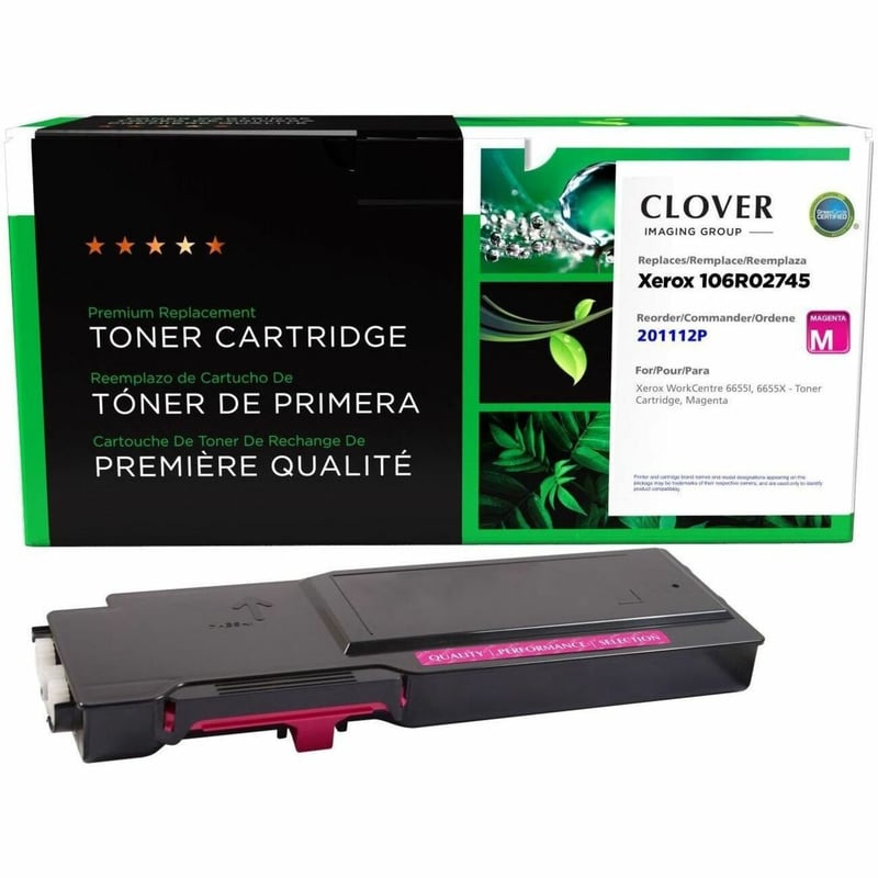 Clover Imaging Remanufactured Magenta Toner Cartridge for Xerox 106R02745 - Thumbnail 1
