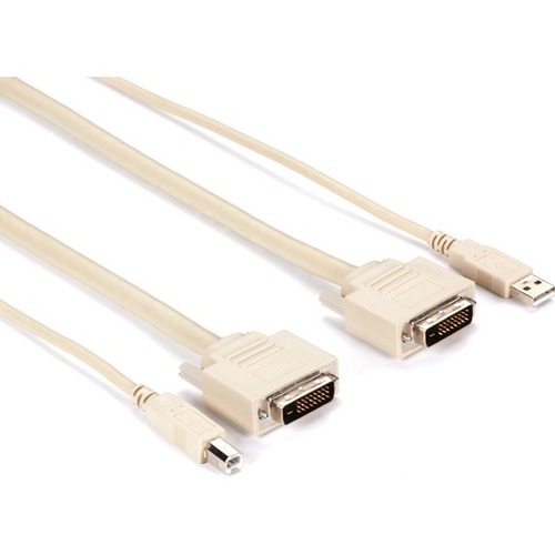 Black Box KVM CPU Cable - DVI-D, USB, Cable, 10-ft. (3.0-m) - Thumbnail 1