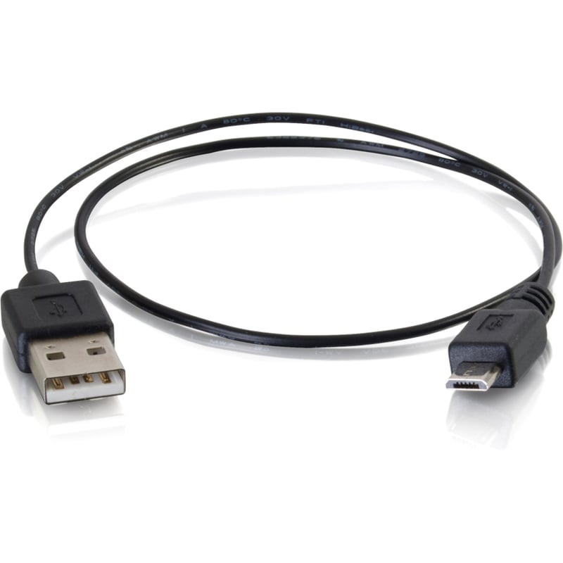 C2G 18 inch USB Charging Cable - USB A to USB Micro B - Phone Charging Cable - Thumbnail 3