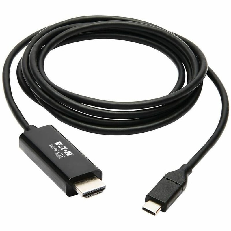 Tripp Lite by Eaton USB-C to HDMI Adapter Cable (M/M) 4K 60 Hz 4:4:4 Thunderbolt 3 Compatible Black 6 ft. (1.8 m) - Thumbnail 2