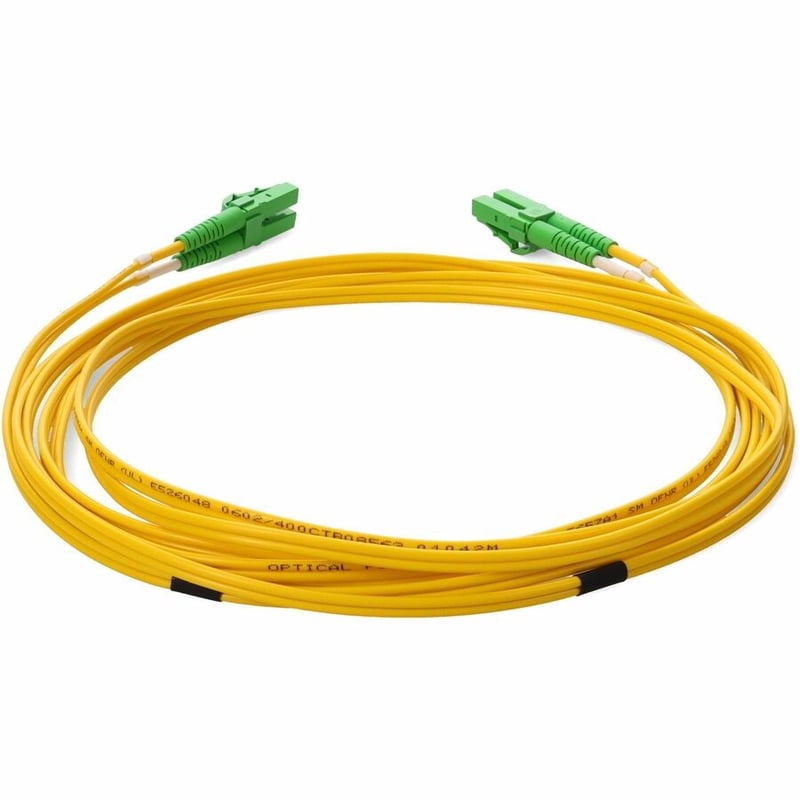 AddOn 1m ALC to ALC Yellow OS2 Duplex OFNR (Riser-Rated) SMF Fiber Patch Cable - Thumbnail 4
