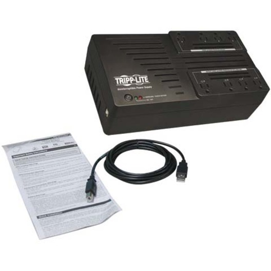 Tripp Lite by Eaton UPS 700VA 350W Line-Interactive UPS - 8 NEMA 5-15R Outlets AVR 120V 50/60 Hz USB Desktop/Wall Mount - Thumbnail 3