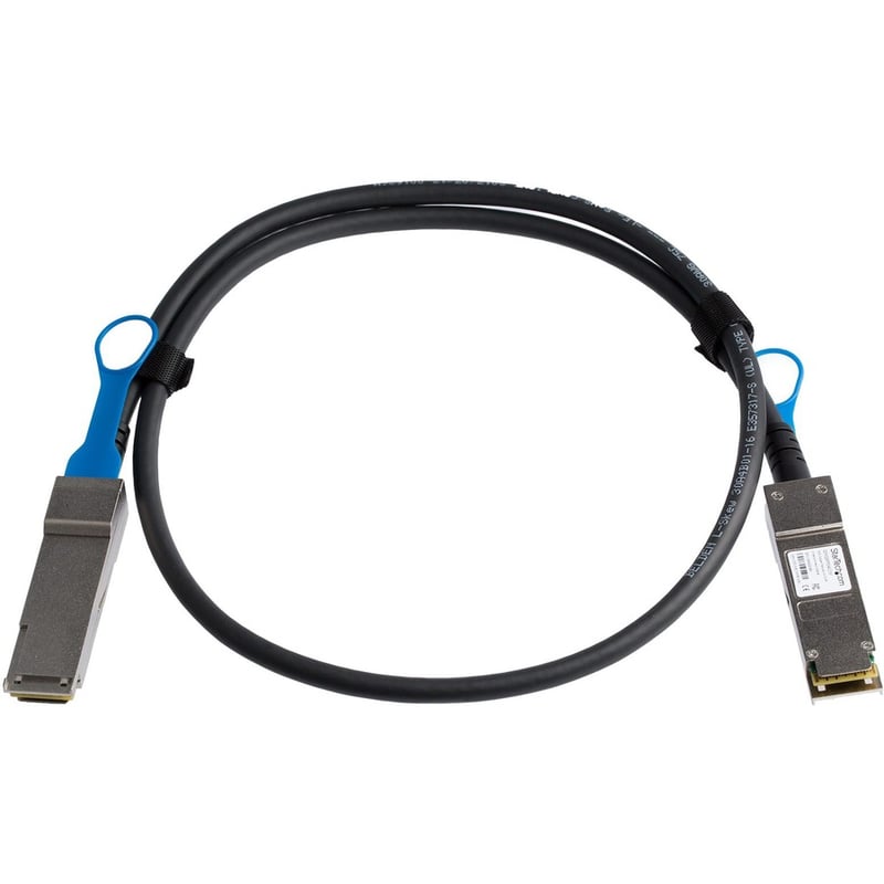 StarTech.com 1m QSFP+ to QSFP+ Direct Attach Cable for Juniper QFX-QSFP-DAC-1M 40GbE QSFP+ Copper DAC 40 Gbps Passive Twinax - Thumbnail 2