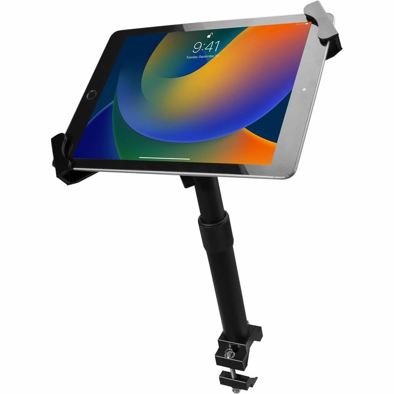 CTA Digital Height-Adjustable Tube-Grip Security Mount for 7-14 Inch Tablets - Thumbnail 1