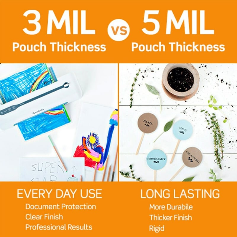 SCOTCH LAMINATING POUCHES TP3856-25 11.45 IN X 17.48 IN (291 - Thumbnail 4