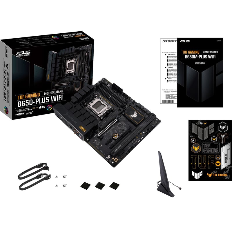 TUF GAMING B650-PLUS WIFI Gaming Desktop Motherboard - AMD B650 Chipset - Socket AM5 - ATX - Thumbnail 1