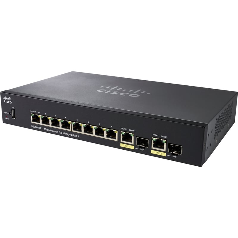 CISCOSG350-10P10-PRTGIGABITPOEMNGDSWITCH REMANUFACTURED - Thumbnail 2