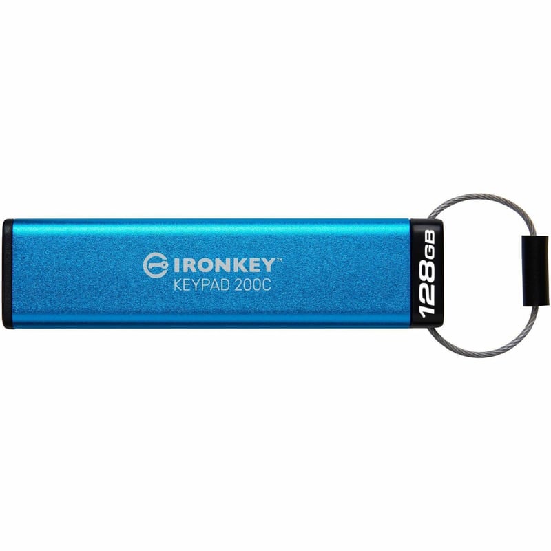 IronKey Keypad 200 128GB USB 3.2 (Gen 1) Type C Flash Drive - Thumbnail 1