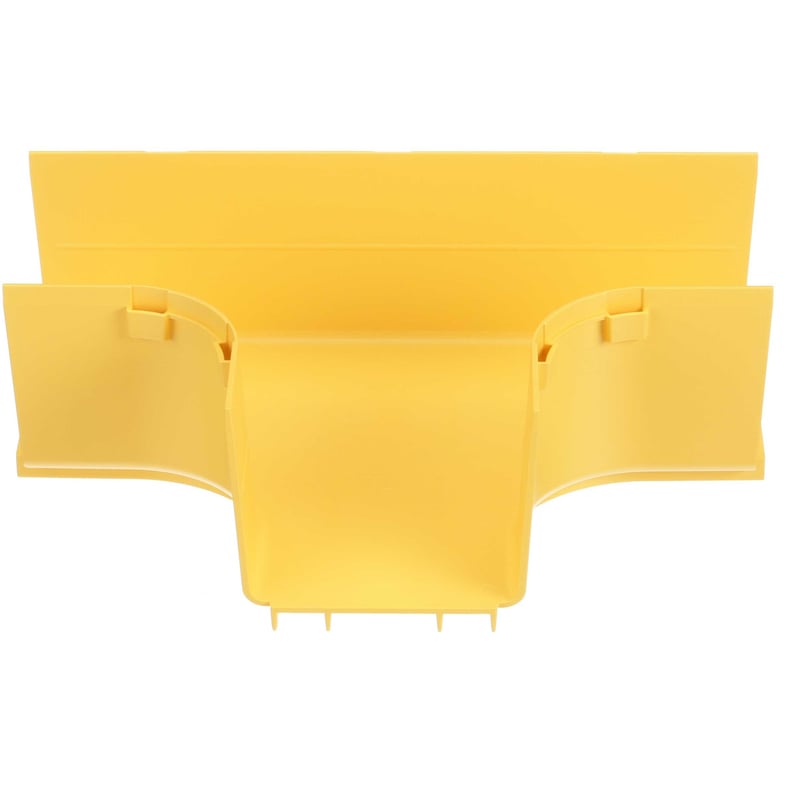 Panduit FiberRunner® Horizontal Tee, 90°, 4x4, Yellow - Thumbnail 1