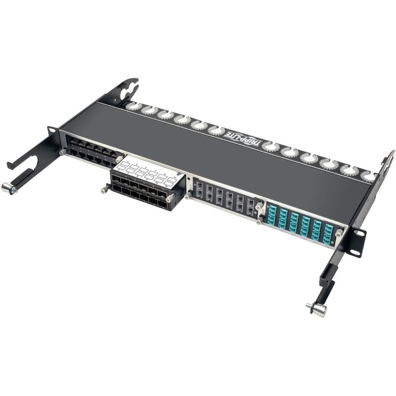 Tripp Lite by Eaton 12-Port SFP+ 10GbE Pass-through Cassette with six QSFP+ to 4xSFP+ Breakout Cables - Thumbnail 3