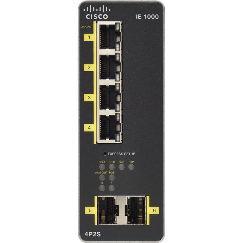 Cisco IE 1000-4P2S-LM Industrial Ethernet Switch - Thumbnail 2