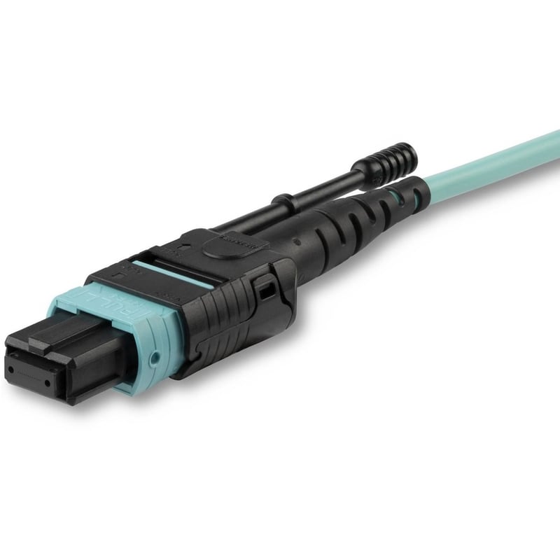StarTech.com 5m (15ft) MTP(F)/PC OM3 Multimode Fiber Optic Cable, 12F Type-A, OFNP, 50/125m LOMMF, 40G Networks - MPO Fiber Patch Cord - Thumbnail 4