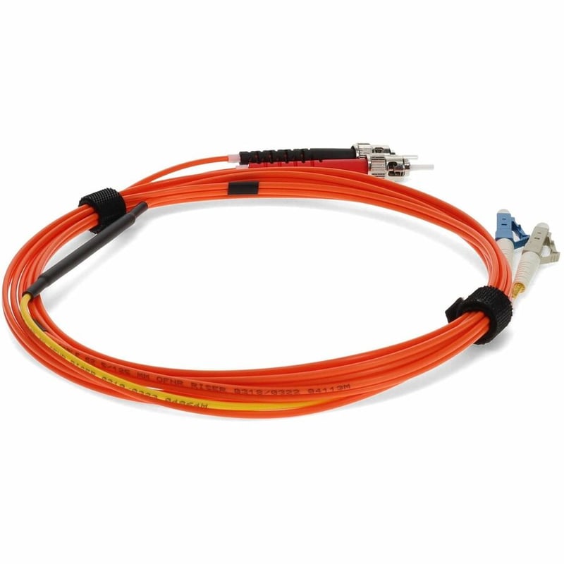 AddOn 5m LC (Male) to ST (Male) Orange OM1 & OS1 Duplex Fiber Mode Conditioning Cable - Thumbnail 5