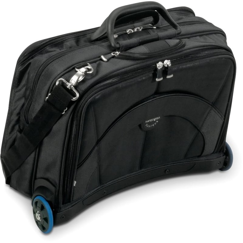 Kensington Contour Carrying Case (Roller) for 17" Notebook - Black, Gray - Thumbnail 2