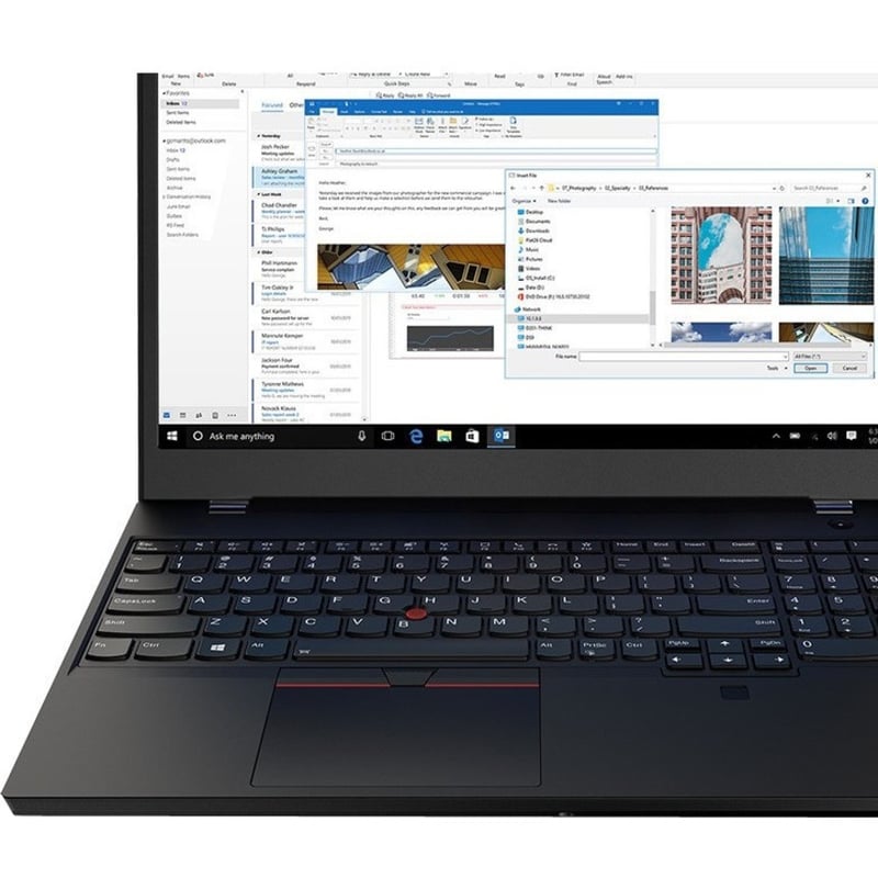 Lenovo ThinkPad T15p Gen 1 20TN000GUS 15.6" Touchscreen Notebook - Full HD - Intel Core i7 10th Gen i7-10750H - 16 GB - 256 GB SSD - English (US) Keyboard - Glossy Black - Thumbnail 5