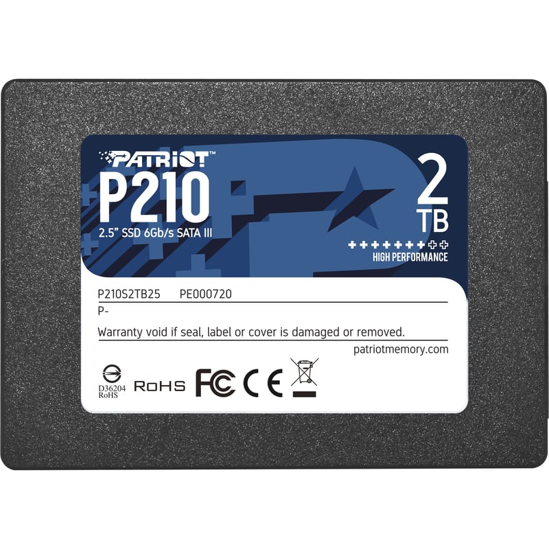 PATRIOT P210 2TB SATA3 2.5 SSD - Thumbnail 1