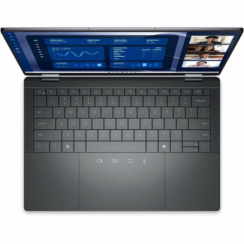 Dell Latitude 9000 9450 14" Touchscreen Convertible 2 in 1 Notebook - QHD+ - 60 Hz - Intel Core Ultra 5 125U - Intel Evo Platform - 16 GB - 256 GB SSD - English (US) Keyboard - Magnetite - Thumbnail 2