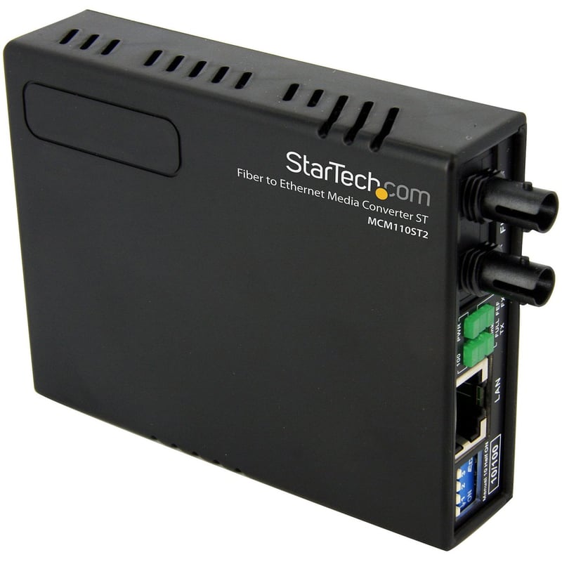 StarTech.com 10/100 Multi Mode Fiber Copper Fast Ethernet Media Converter ST 2 km - Thumbnail 1