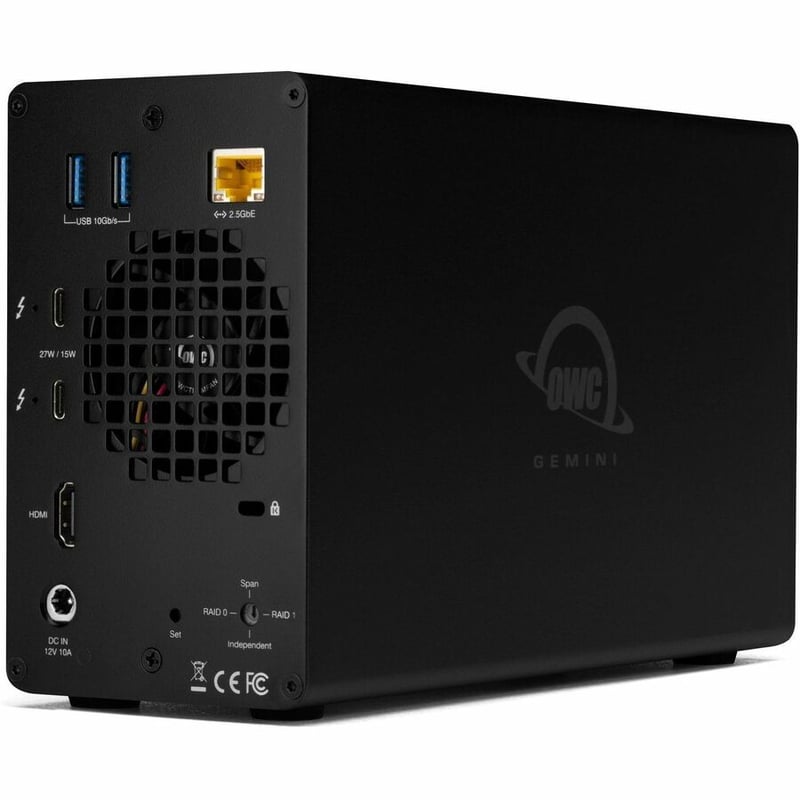 OWC GEMINI 8TB THUNDERBOLT 40GB/S DOCK AND DUAL-DRIVE SSD RAID STORAGE SOLUTION - Thumbnail 2
