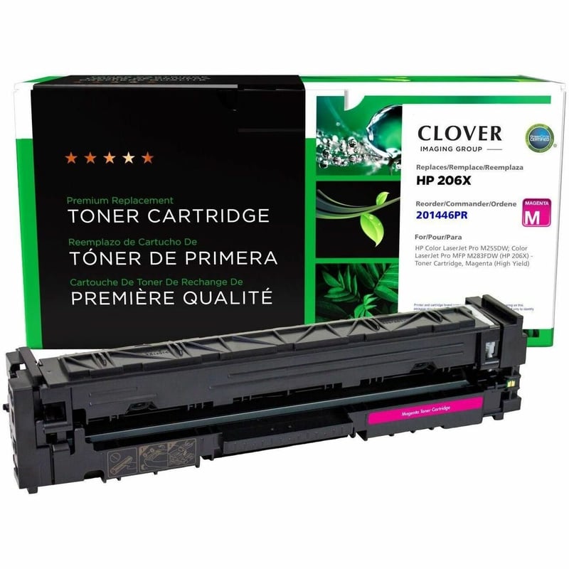Clover Imaging Remanufactured High Yield Magenta Toner Cartridge (Reused OEM Chip) for HP 206X (W2113X) - Thumbnail 1